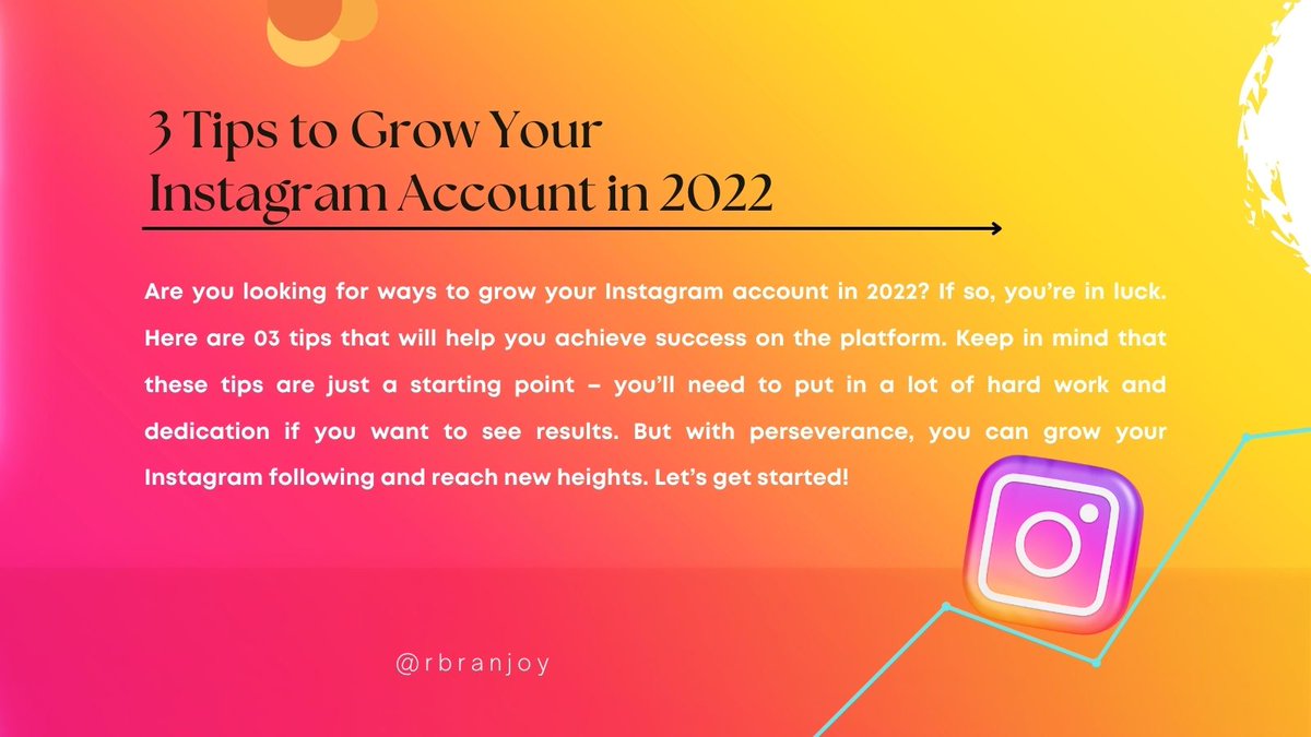 rbranjoy's tweet photo. Learn how to organically grow your Instagram account with the best growth strategies for 2022. Make use of all the features Instagram has to offer.
#tips #instagramtips #instagramers #instagramgrowthtips #instagrammarketingtips #DigitalMarketing #SocialMedia #Instagram https://t.co/4ms9tW0XPe