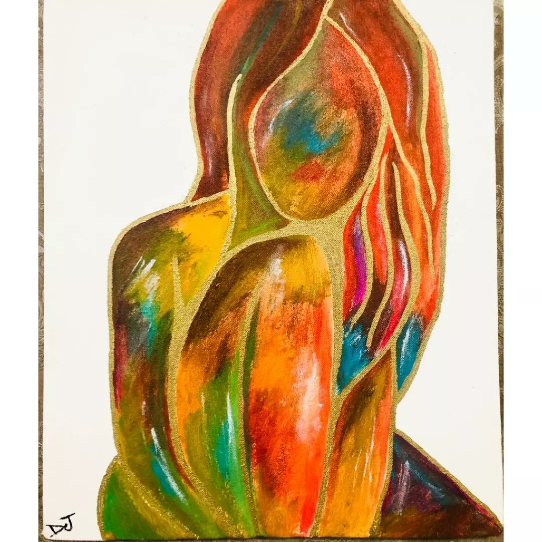 DuaJaved7's tweet photo. My new artwork 💞
A women : Why it's always her beauty and not her feelings? 
#painting #art #DJ https://t.co/cQGSTdjwKx