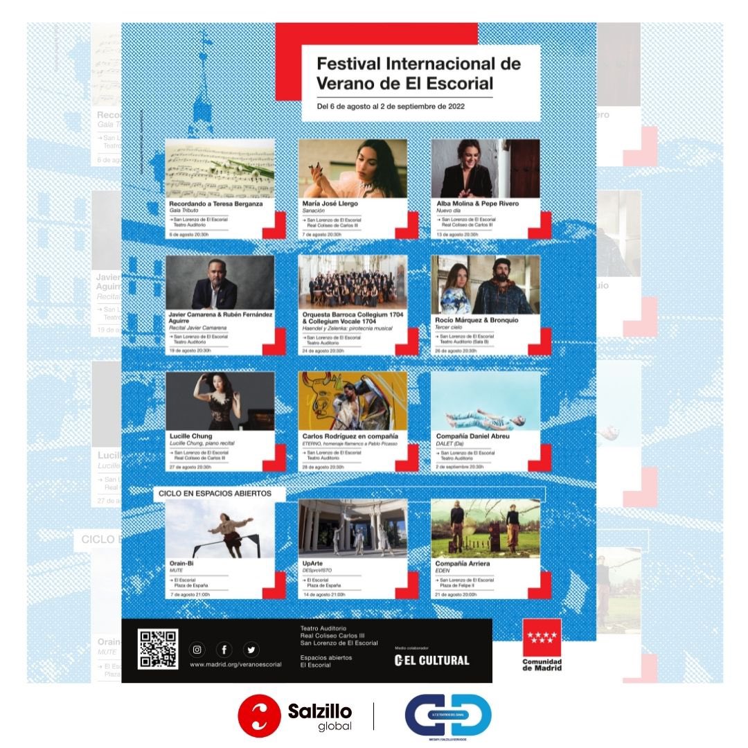 SalzilloGlobal's tweet photo. Los mejores planes para agosto los puedes encontrar en el☀️Festival de Verano de El Escorial.☀️🎼
@TeatrosCanal #salzilloservicios #ute #imesapi #five #teatrosdelcanalmadrid https://t.co/tLW9YzPyRD