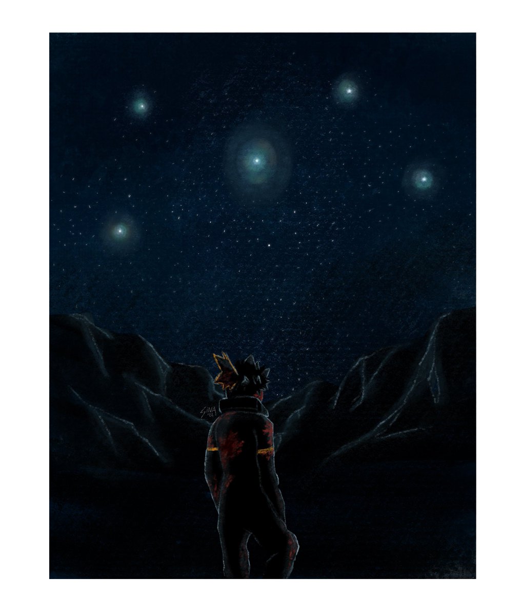 lostsouldan's tweet image. all of these stars will guide us home 
—— #bakugou #mha ✨