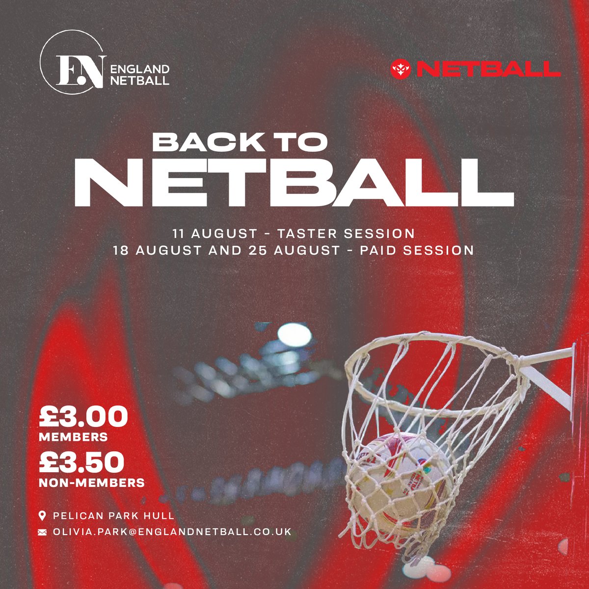 Back to Netball is fast approaching 👀 Sign up here for our free taster session on 11th August, 6:30-7:30pm 👉 bit.ly/3JBfNRt #RobinsTogether❤️🤍