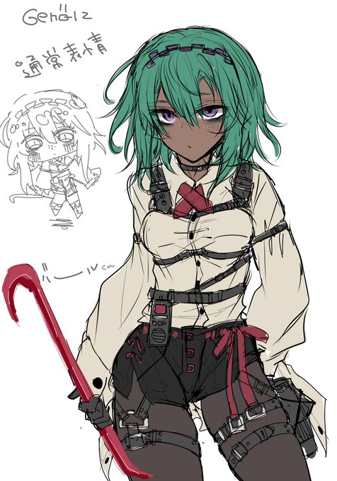 skebラフです すんごい性癖にぶっ刺さるきゃわいいキャラクター もう一人のお方も、着々と進めているので期限までに必ず仕上げます<`～'> 