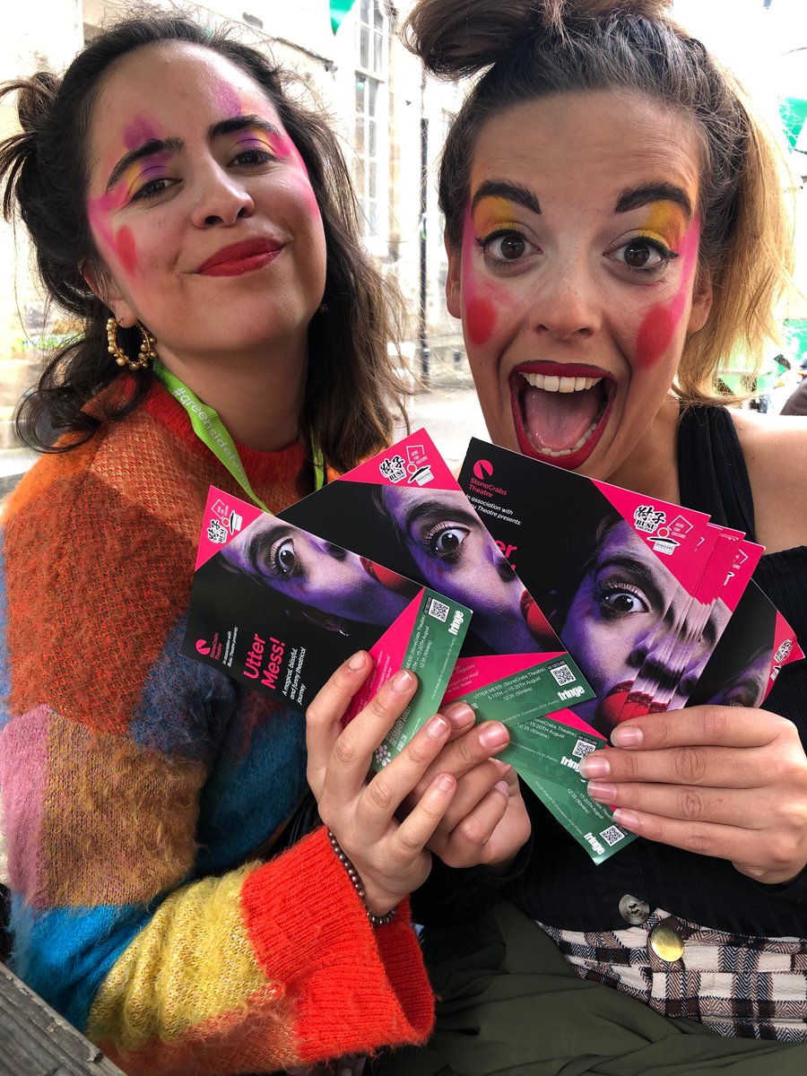 lauraRjasper's tweet photo. #Uttermess was utterly brilliant clowning with this babe @InesSampaio94 check it out at 12:35pm every day @edfringe https://t.co/TkmA8G4oh1