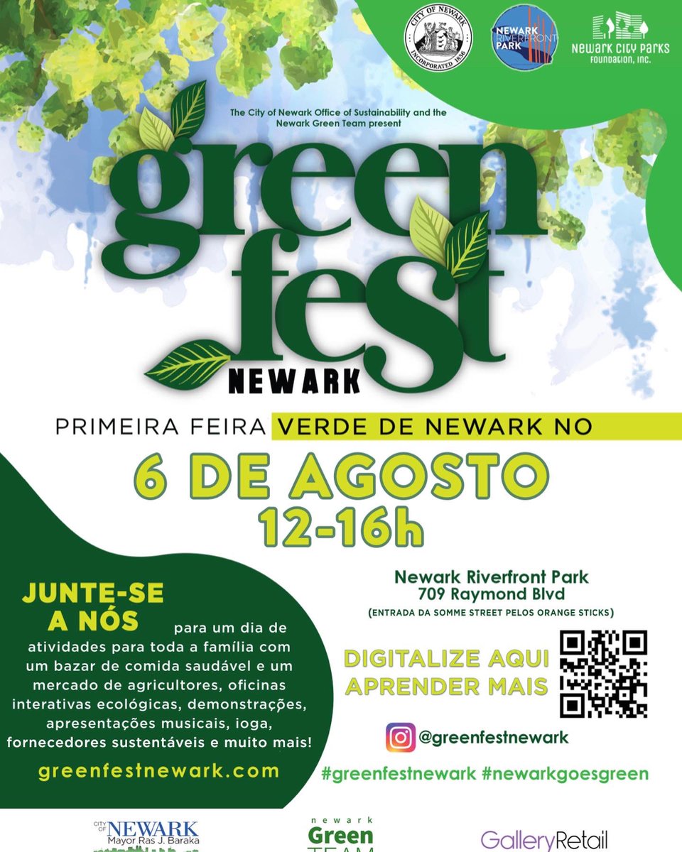 NewarkRiverfrnt's tweet photo. 2day! @cityofnewarknj GreenFest @ River Day hosted by Office of Sustainability + @newarkgreenteam 12-4pm @ the Orange Sticks w/workshops on green infrastructure, fitness, art making activities w/ @newarkmuseumart, poetry, music, dance + more! 🌿

Produced by @galleryretail 🌿 https://t.co/LMcqVX3T2g