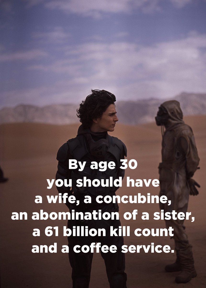 I blame Dune for unrealistic expectations of men and masculinity