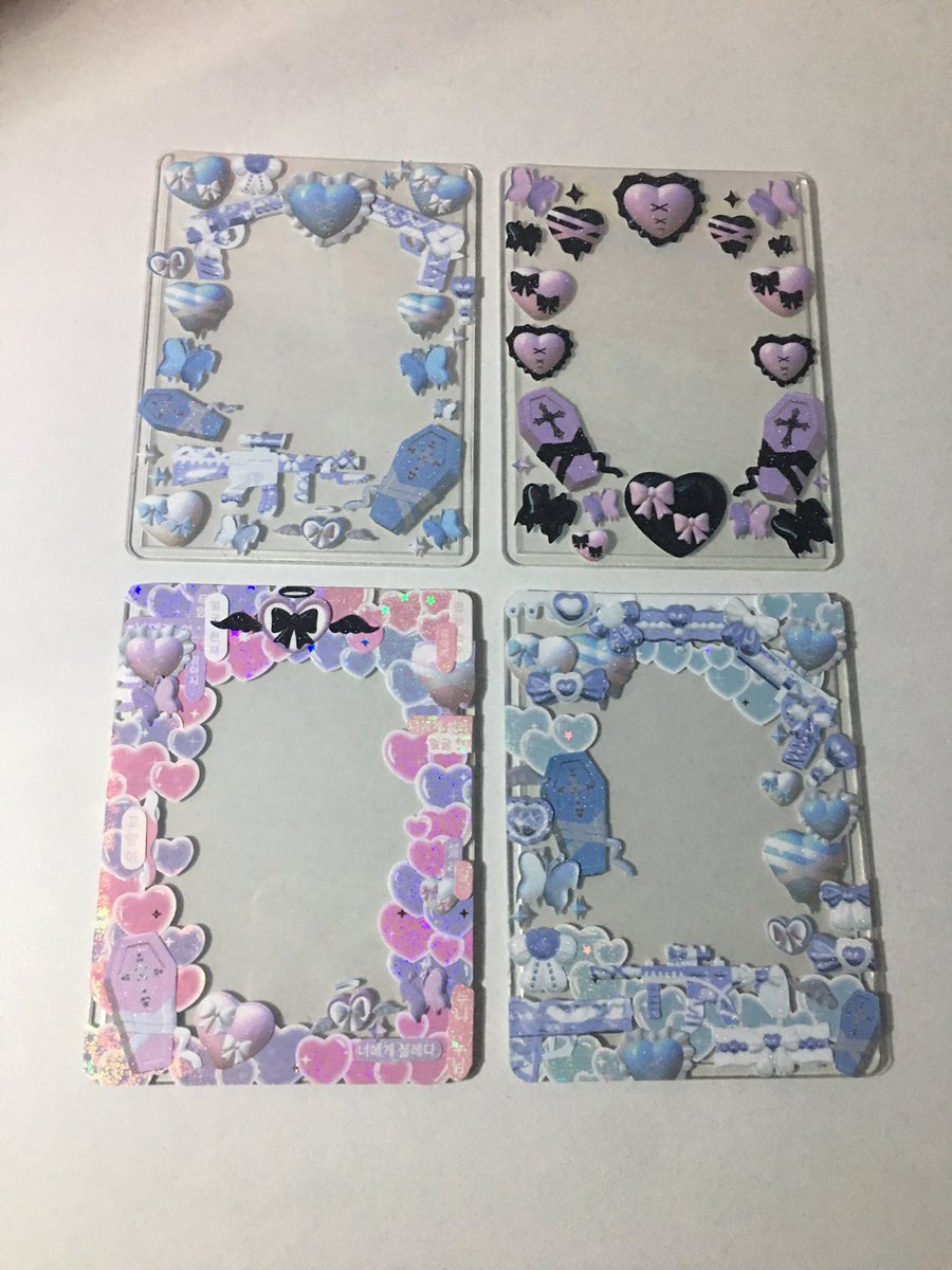 jieanja's tweet photo. hello! ( ⸝⸝•ᴗ•⸝⸝ )੭⁾⁾

these pieces will be up for sale tomorrow on my ig acc @ s7udiorchive ☁️🌷

go follow if u haven’t followed yet ! more designs will also be available 💝

rts would be appreciated hehe
## tags: wts lfb deco toploader sanrio inspired https://t.co/KQFLpwlkMJ