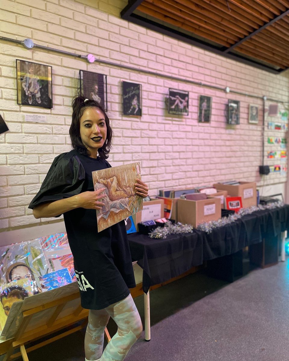 the_recshop's tweet photo. New exhibition installation available @the_recshop by artist Katya Check it out during our open mic today at 7pm! 🎨🖼🖌 #exhibition #therecshop #art #woodgreen https://t.co/LZBvrY7wuL