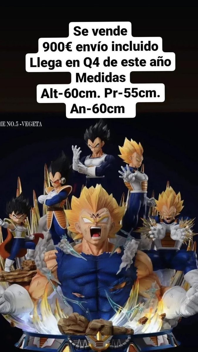 m_bonillo's tweet photo. Se vende pre-order, para España. LLEGA A FINAL DE ESTE AÑO #Vegeta #BoladeDrac #boladedragon #kaionation #resina #DBZ #figureclass #shk #shkstudio #diorama #Trunks #goku #SSJ #sayan https://t.co/YXfI3maIwY