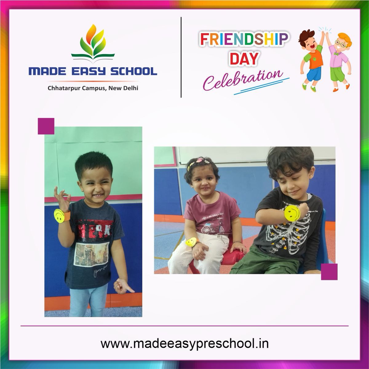 madeeasypresch's tweet photo. Friendship is like a beautiful garden, the more you put into it, the more it grows.
MADE EASY SCHOOL CHHATARPUR wishes all of you a very happy friendship day.
#MADEEASYSCHOOL #FRIENDSHIPDAY #HAPPYFRIENDSHIPDAY #FRIENDSHIPDAY2022 #PAYGROUP #PRENURSERY #GRADE1 #GRADEONE https://t.co/haCvTdE8EE