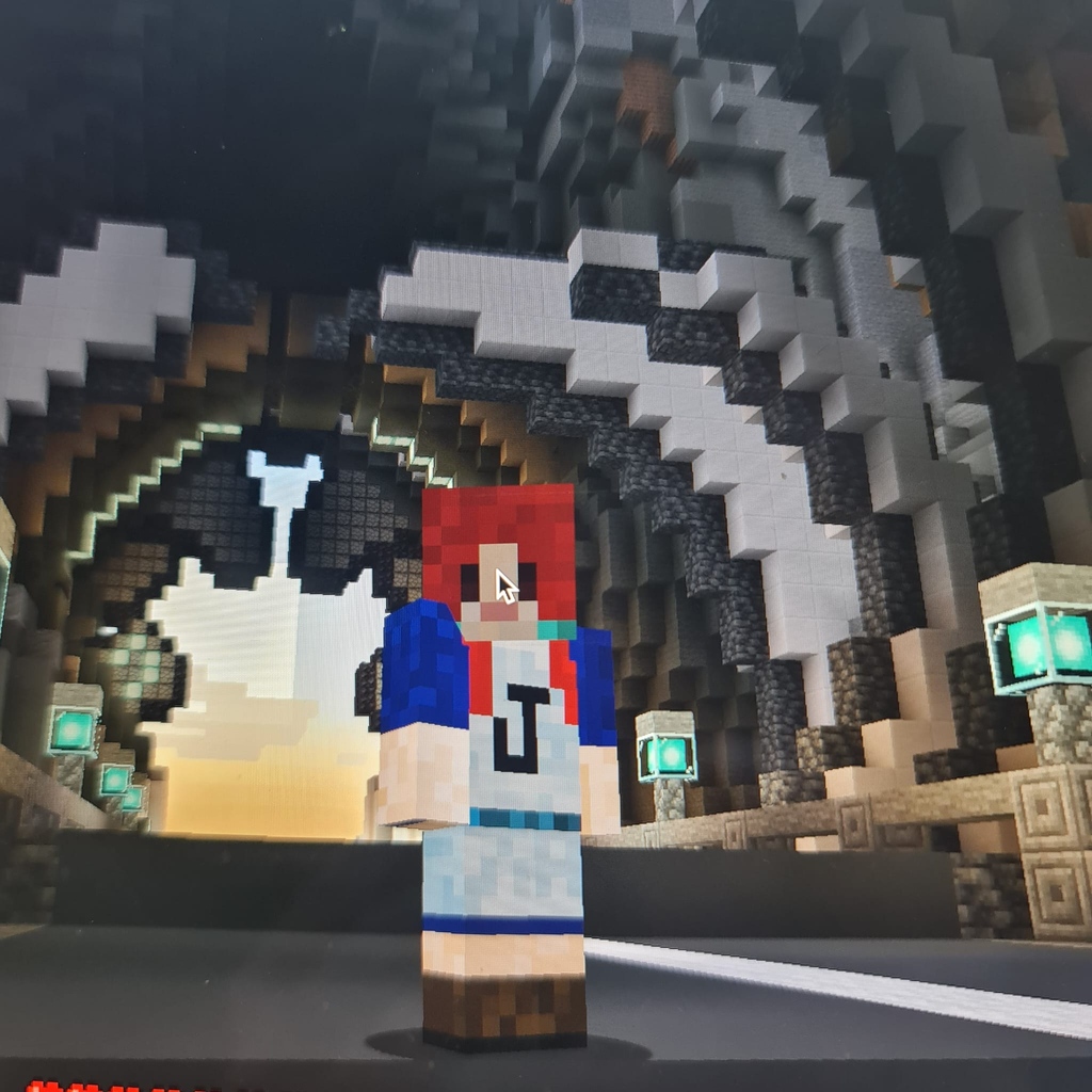 Meh_taverse's tweet photo. Selfie in The Promised Land.  This is the entrance arena to our Urban Zone! Revealing soon! ⁠
⁠#Mehtaverse ⁠#minecraft⁠ #christianminecraft https://t.co/RuH0CGZFOa