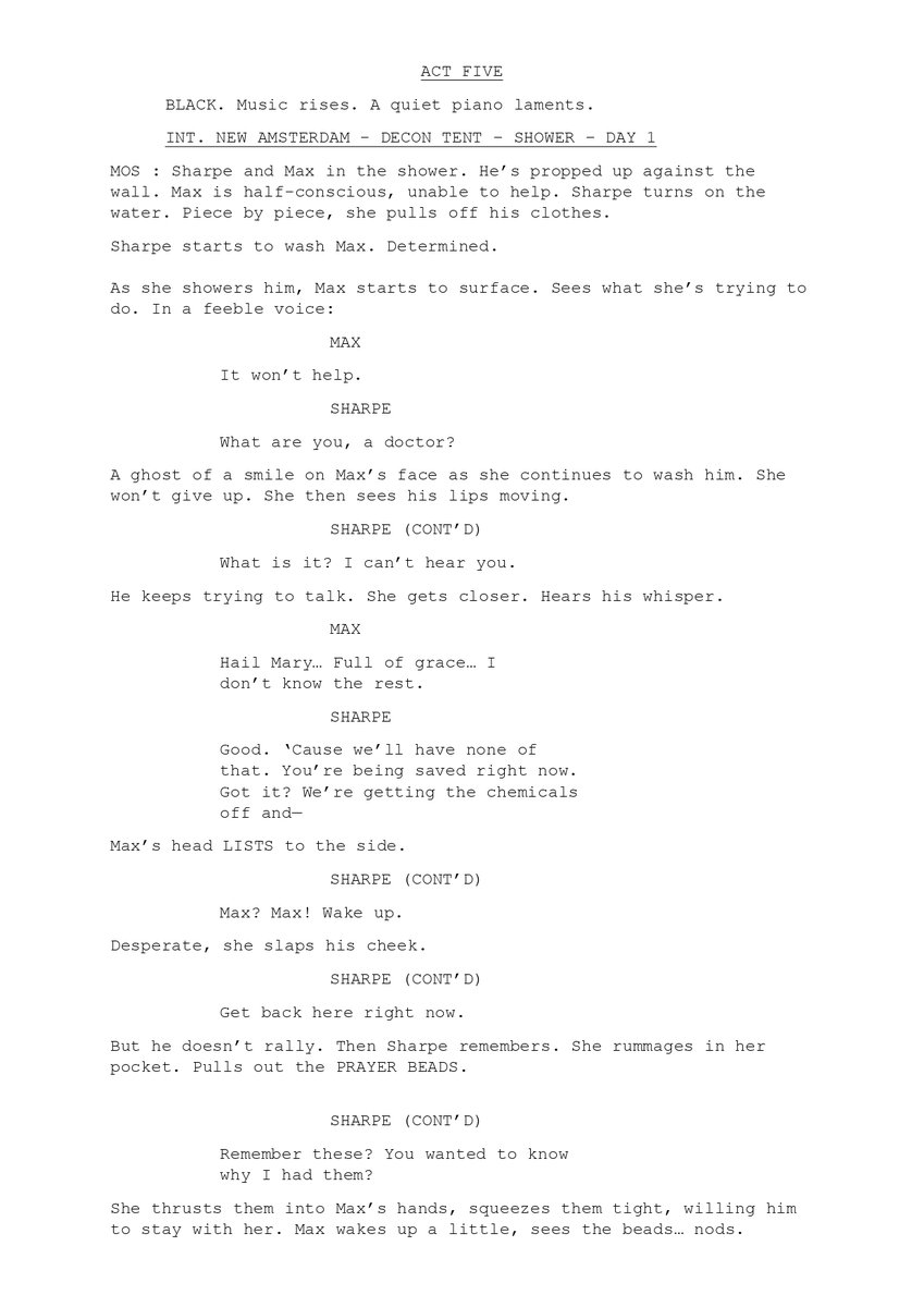 sharpwinscripts's tweet photo. There it is.

What was said. In the decon shower.

#Sharpwin #NewAmsterdam
#TheSharpwinScriptsHunt https://t.co/fs6Z8ViDO6