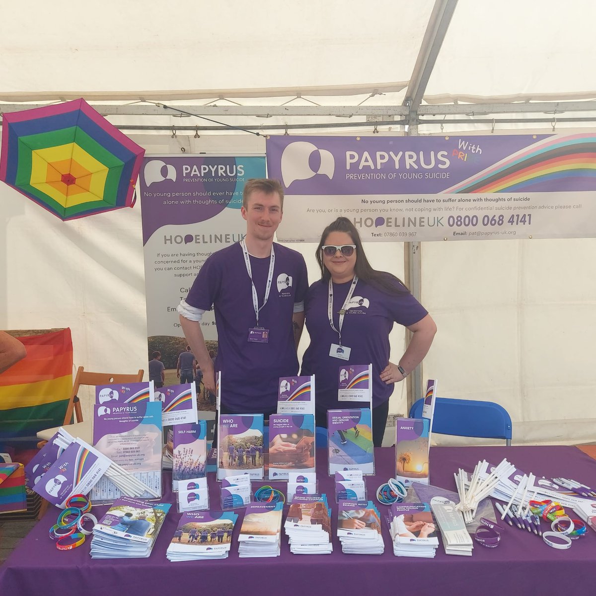 budgenkingsy's tweet photo. Can't believe it's been a week since #belfastpride but every day is pride day @PAPYRUS_tweets as we are always here to support our LGBTQ+ young people #HOPELINEUK https://t.co/BElfggOrkM