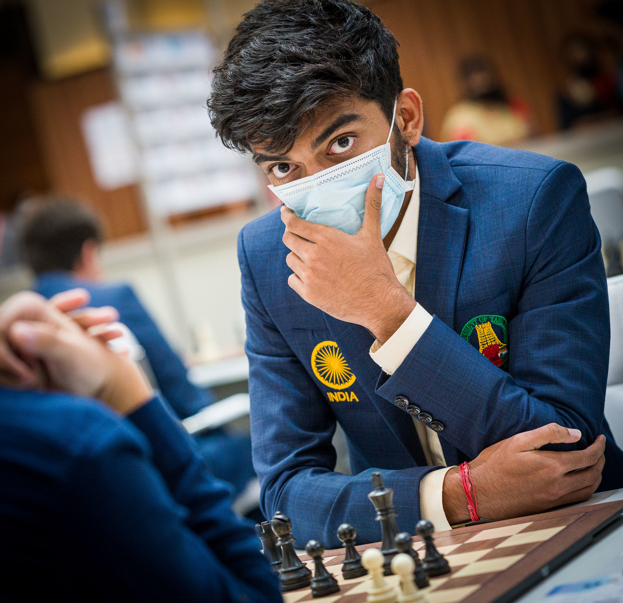 International Chess Federation on X: 16-year-old Gukesh D wins once again,  beating the world's #5 Fabiano Caruana with the black pieces, and has 8 out  of 8 now!😮 #ChessOlympiad  / X