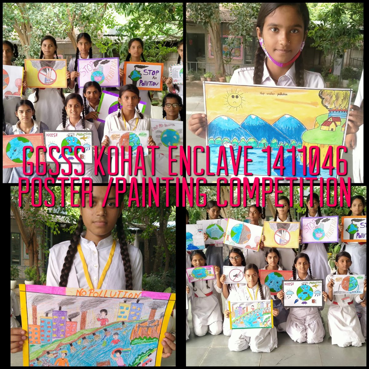 GGSSS_Kohat's tweet photo. Better Environment,Better Tomorrow 
#stop_pollution
 #DelhiGovtSchools 
Glimpses of awareness activities on Environmental Pollution 
@Dir_Education 
@saluja_mamta 
@monicasharma_MT https://t.co/5XpcyU16tw
