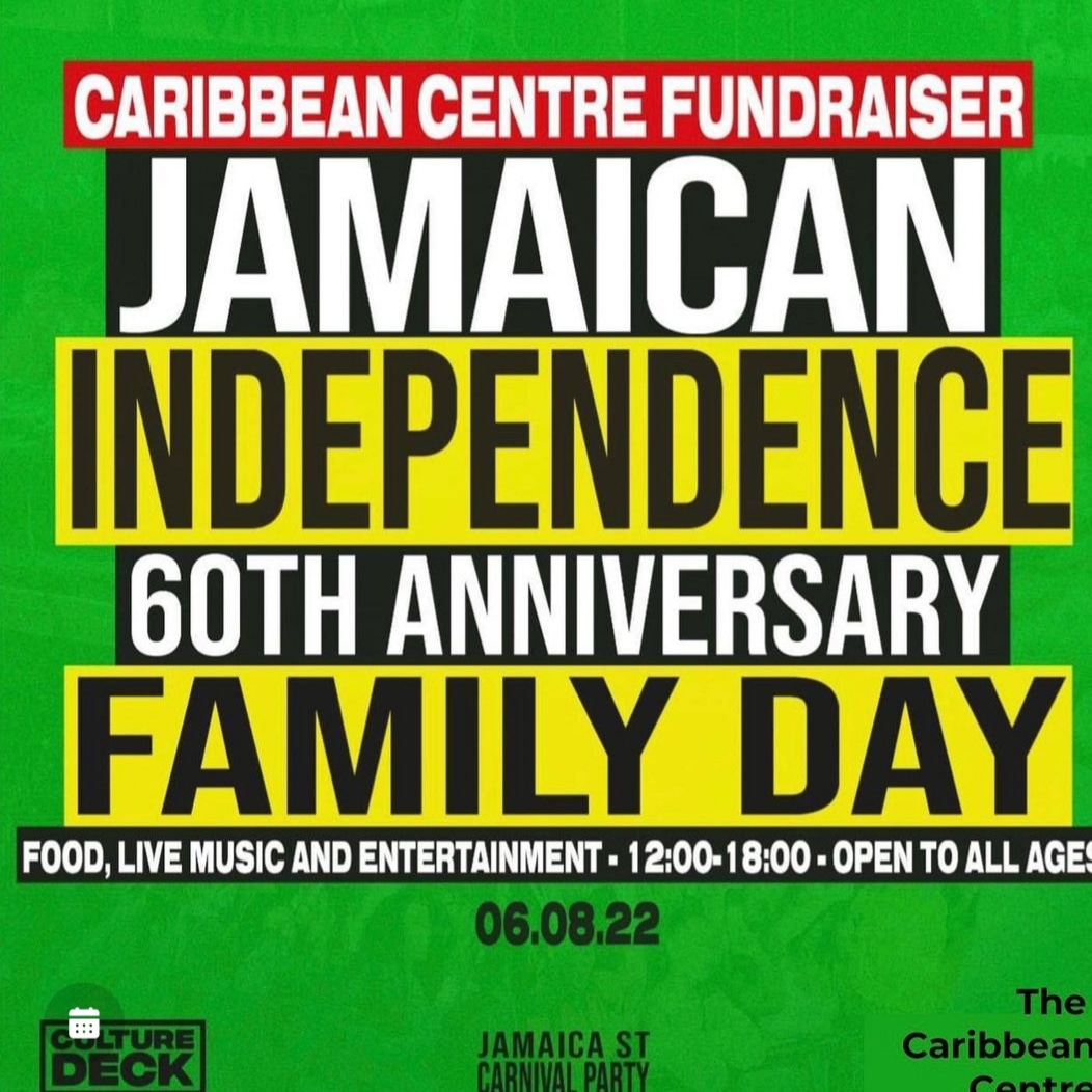 Fundraising event at #CaribbeanCentre 
In the sunshine of course 🇯🇲🇯🇲🇯🇲 #Jamaica60
@CllrLHarvey @MSAGL8 @PennyLnWombles @SeedsLodgeLane @TheGreenhouseL8 @GranbyMarket @GranbyWorkshop