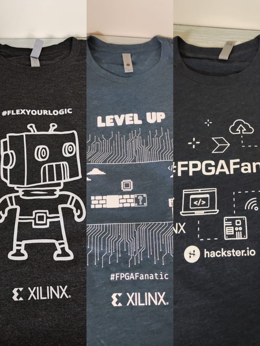 DixonSelvan's tweet photo. Thank you for the t-shirts @Hacksterio and Xilinx. 

https://t.co/AxNIxXEY2c https://t.co/kal6xe3hpI