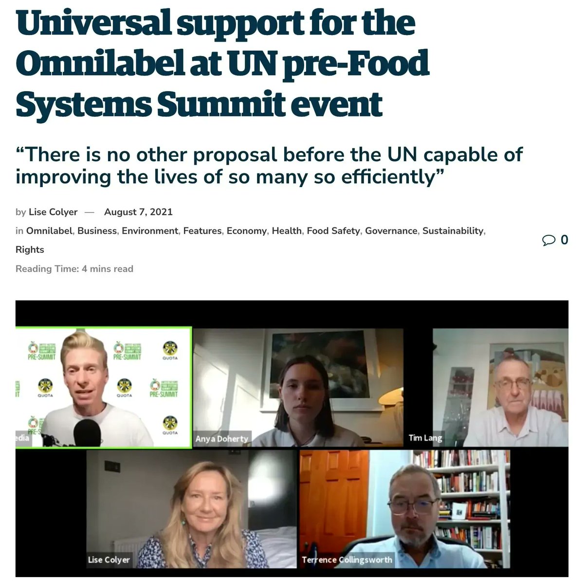 GlobalQuota's tweet photo. International omnilabel on food products will give consumers power to make ethical purchases.
@foodstepsCO2 @ProfTimLang @IRAdvocates call on UN to create omnilabel system.
Full story: https://t.co/6wQK5EUiZa
#omnilabel #UNFoodSystemsSummit #FoodSystems #consumerpower https://t.co/v2cqTAb00T