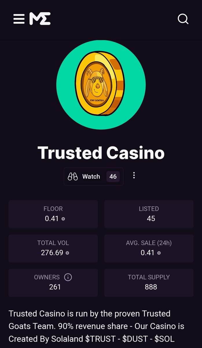 TheOnlySir7's tweet photo. Got my first payment from @TrustedGoatsDAO Casino!

Casino is around the corner! People still sleeping on Trusted Casino! https://t.co/ujBLbDp0jN