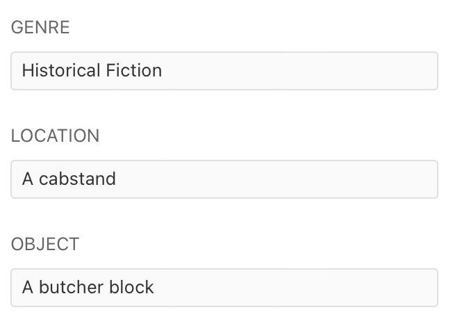 rlambertauthor's tweet image. Second-guessing entering the @nycmidnight #ShortScreenplayChallenge after receiving these prompts. Butcher Block == Writer’s Block