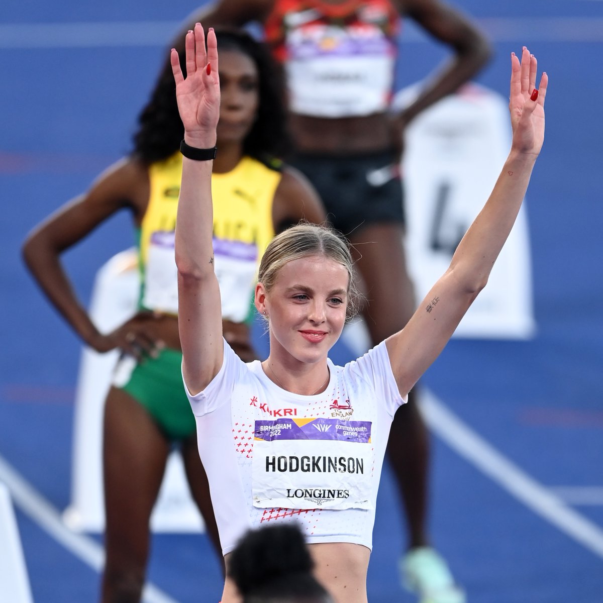 Three major championships medals now for @keelyhodgkinson 💥 🥈 Tokyo 2020 🥈 Eugene 2022 🥈 Birmingham 2022 #B2022