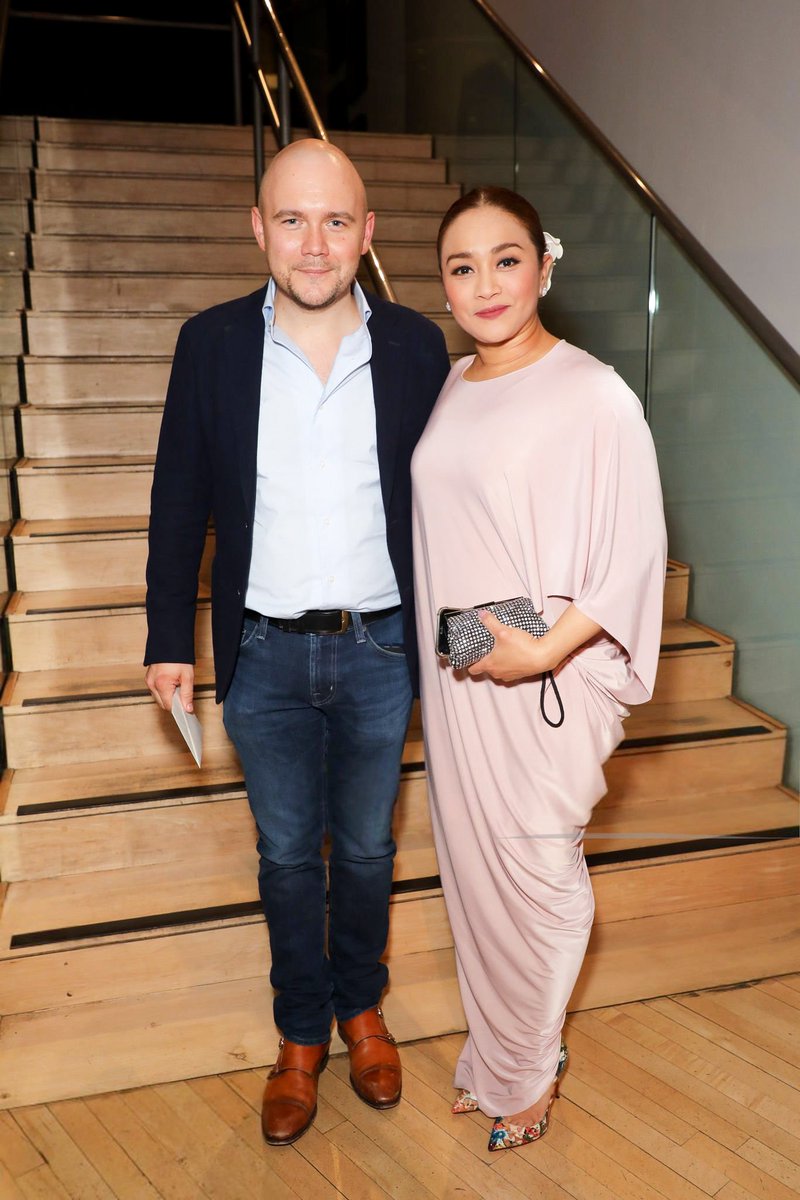 teamjoampil's tweet photo. #NEW Joanna Ampil and producer Jamie Wilson at the press night after party for South Pacific at Sadler's Wells. 

📸: David Benett https://t.co/XYfRJuXgWS