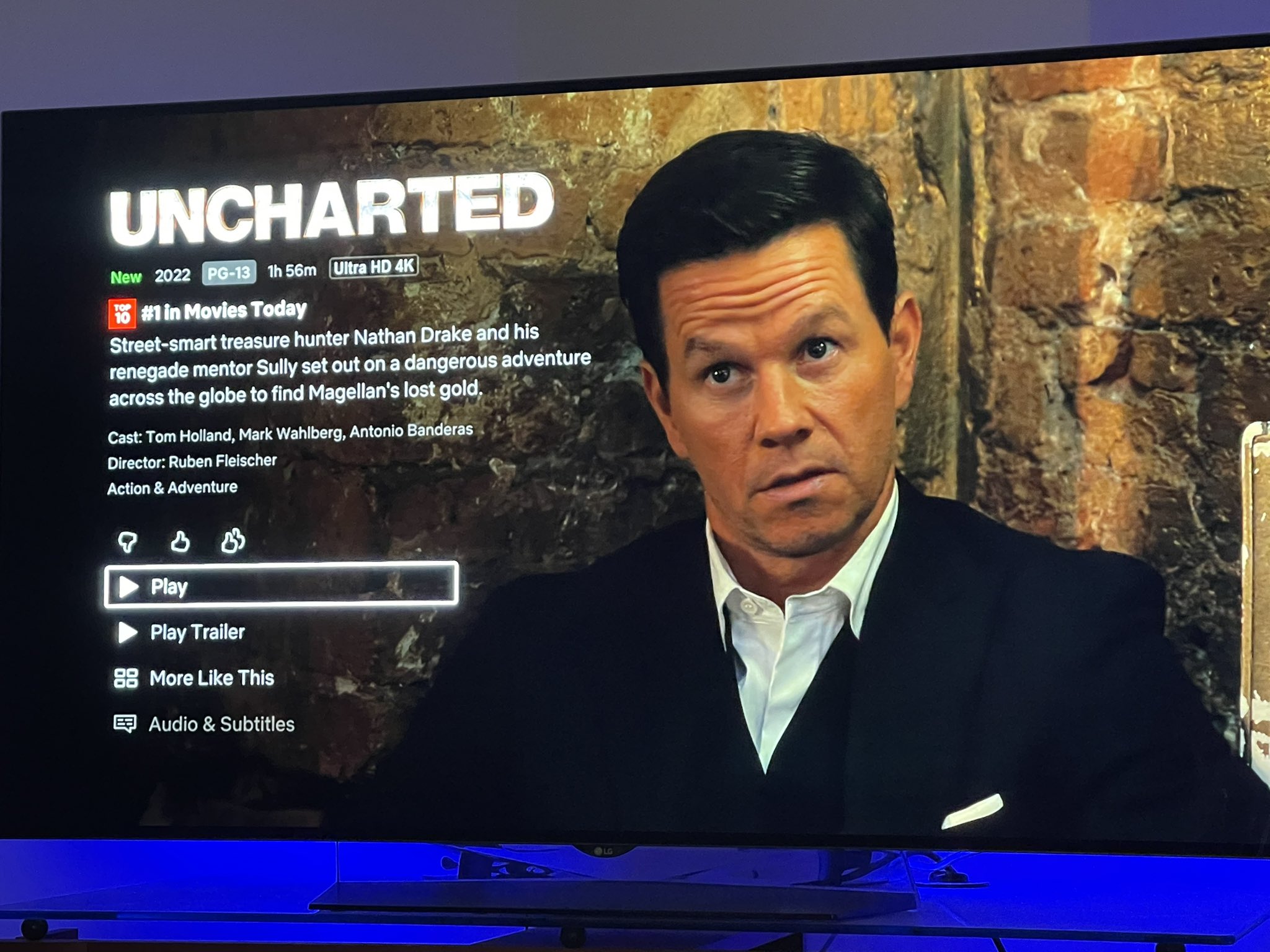 Brian English 🏆 on X: Uncharted is on Netflix. Let's Go!   / X