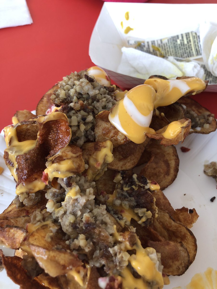 _alanstewart's tweet photo. Just had goetta for the first time at #Goettafest in Newport, KY … wasn’t horrible despite what it looked like. https://t.co/S6kKXehU9i