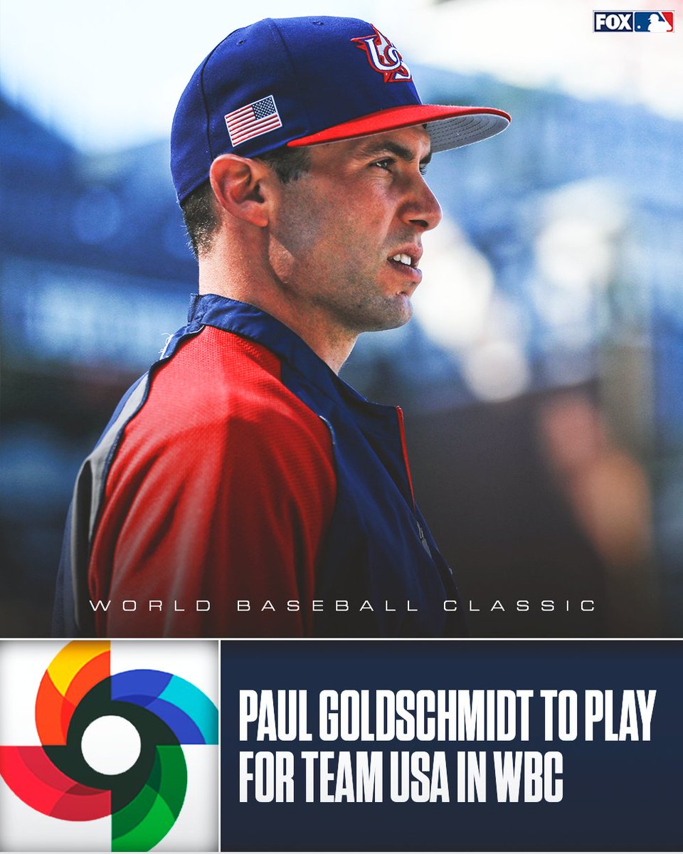 Paul Goldschmidt will play for Team USA in the 2023 World Baseball Classic 🇺🇸⚾️