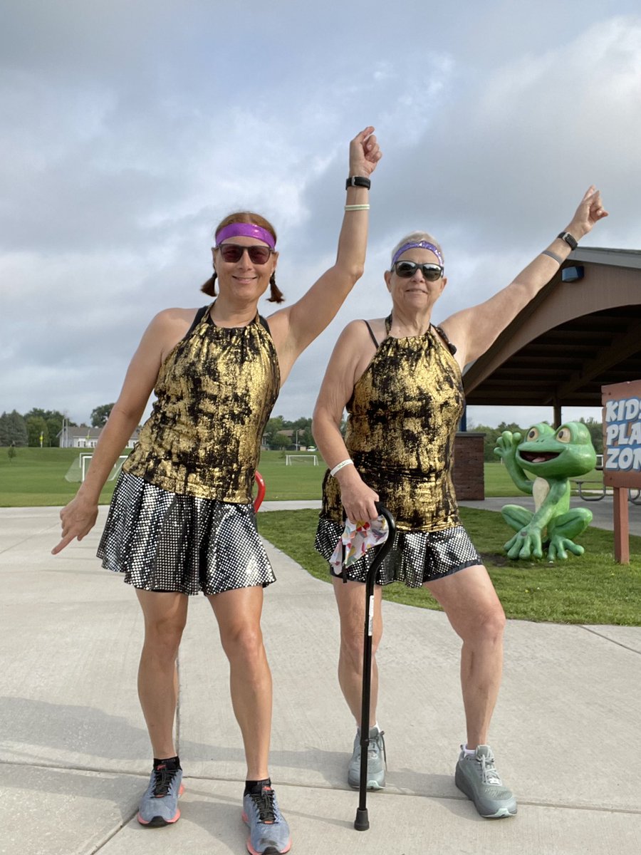 SuellenPhD's tweet photo. Yesterday was oncology day, today was virtual disco dash 2 miler day with @glenda_atom . Do I still have #cholangiocarcinoma ? Yes, but it’s stayed stable. Can I still boogie? You damn betcha! #forwardisapace #onesteponebreatnonemile https://t.co/7Dvpp6ENrI