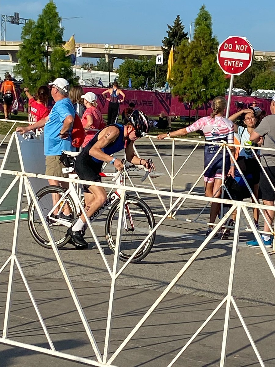 JuliePurschke's tweet photo. So pumped for this ALD warrior who set a goal of competing in triathlon ever since his Make a Wish Ironman trip.  AND he made it all the way to Milwaukee for the USA Triathlon age group Championships! This fierce competitor is my hero! 🏊🏻‍♀️ 🚴 🏃🏼‍♂️ 
#usatriathlon #knockoutald https://t.co/u8FgfaCtf3