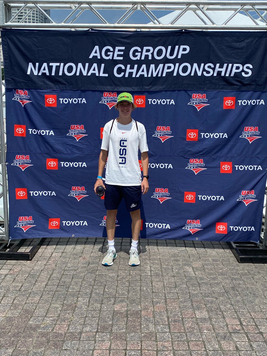 JuliePurschke's tweet photo. So pumped for this ALD warrior who set a goal of competing in triathlon ever since his Make a Wish Ironman trip.  AND he made it all the way to Milwaukee for the USA Triathlon age group Championships! This fierce competitor is my hero! 🏊🏻‍♀️ 🚴 🏃🏼‍♂️ 
#usatriathlon #knockoutald https://t.co/u8FgfaCtf3
