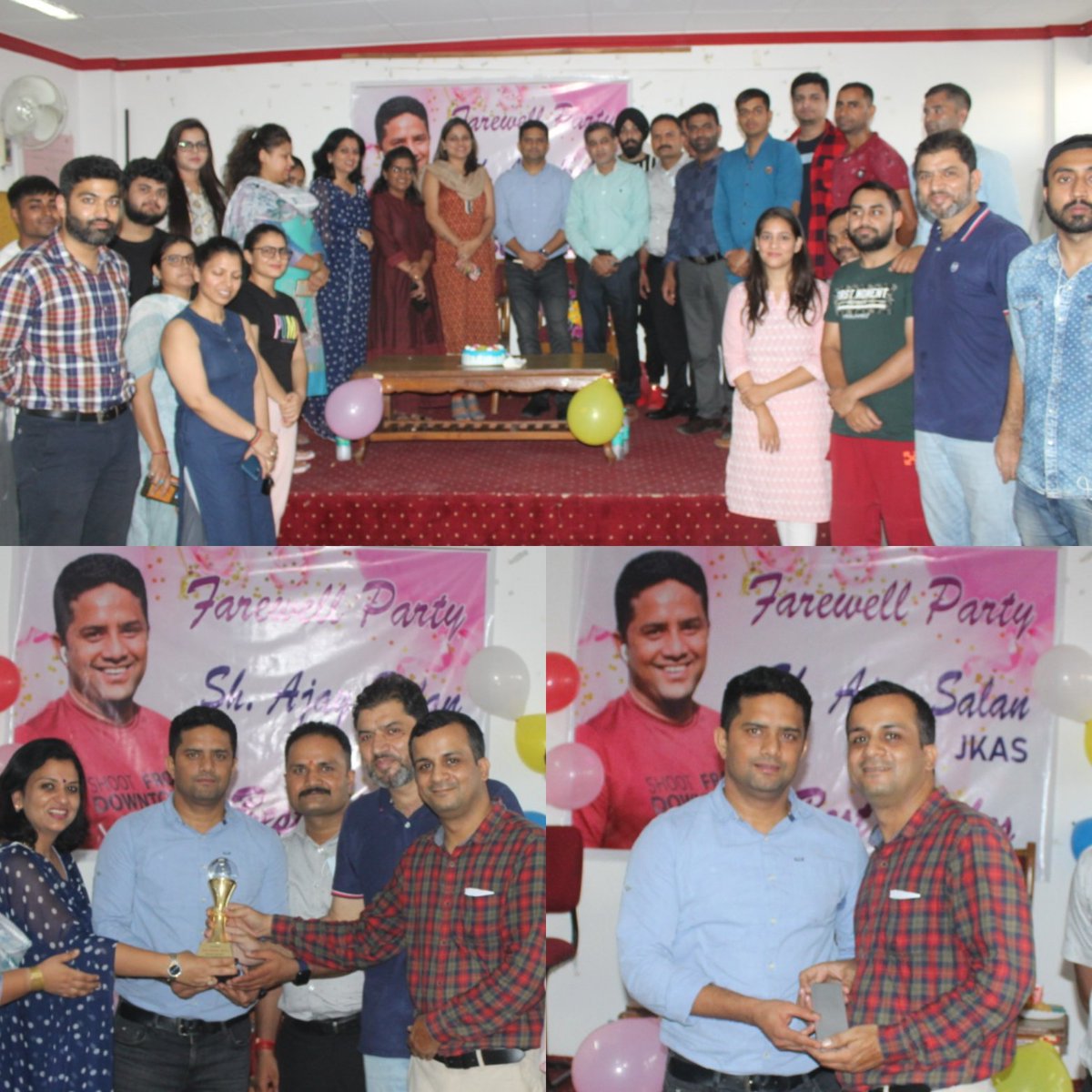 disha_jammu's tweet photo. Farewell to the Best Officer of Jammu @AjaySalaan . He has always been Kind, Supportive and helpful to all the needy people. We wish him the Best in all his future endeavours. @hello_anshul @AvnyLavasa @09satishsharma @surya_khajuria https://t.co/HkXGbWTJEE