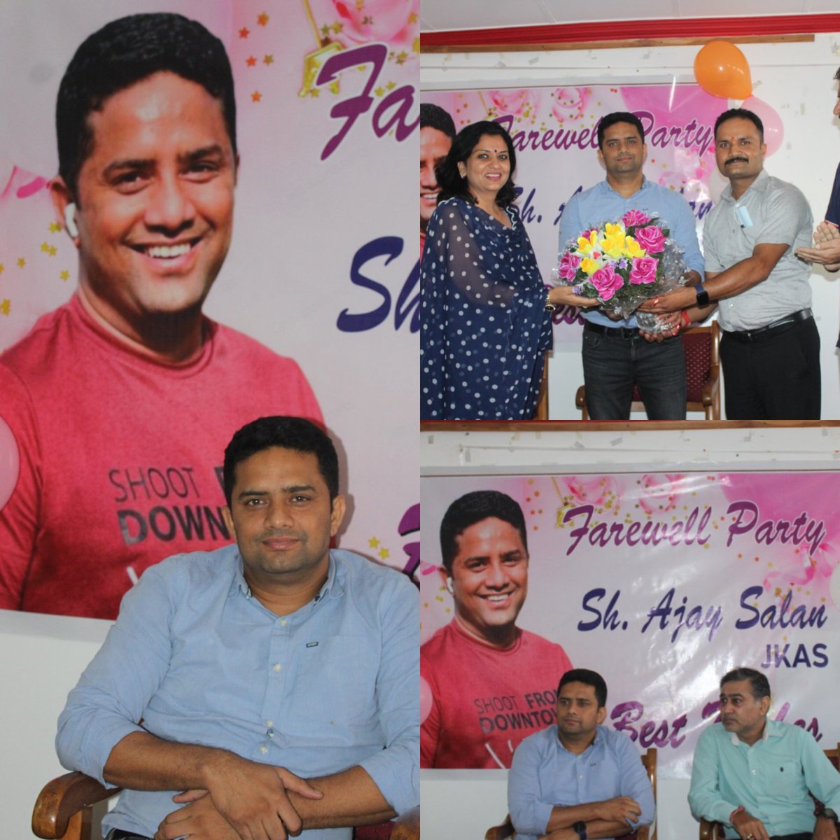 disha_jammu's tweet photo. Farewell to the Best Officer of Jammu @AjaySalaan . He has always been Kind, Supportive and helpful to all the needy people. We wish him the Best in all his future endeavours. @hello_anshul @AvnyLavasa @09satishsharma @surya_khajuria https://t.co/HkXGbWTJEE