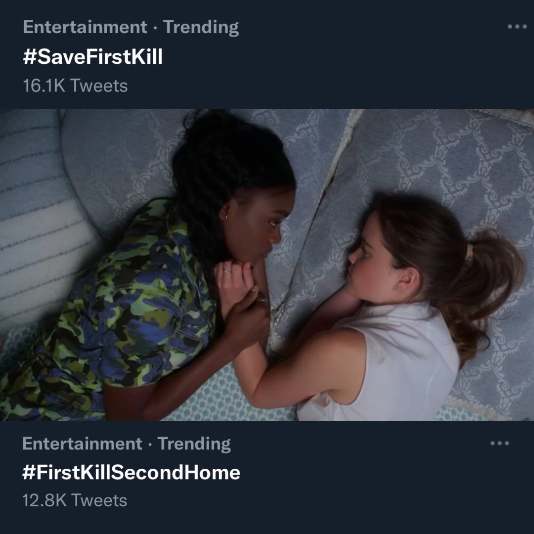 First Kill deserves to be given a chance! The story, the potential, and most importantly the audience is there! Let’s find #FirstKillSecondHome #SaveFirstKill