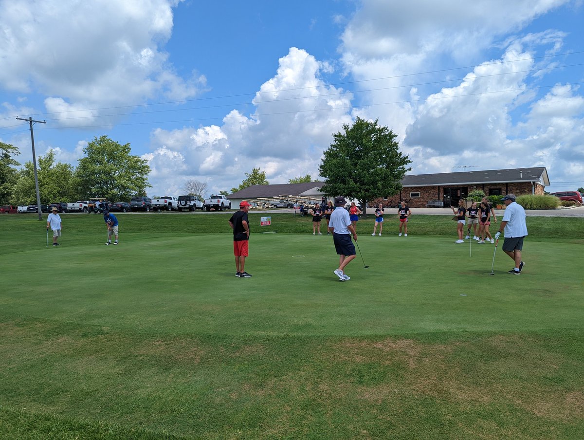 Helping with the Jordan Moody sponsored putting contest for the Thorntown Businessman Scramble at Cool Lake!