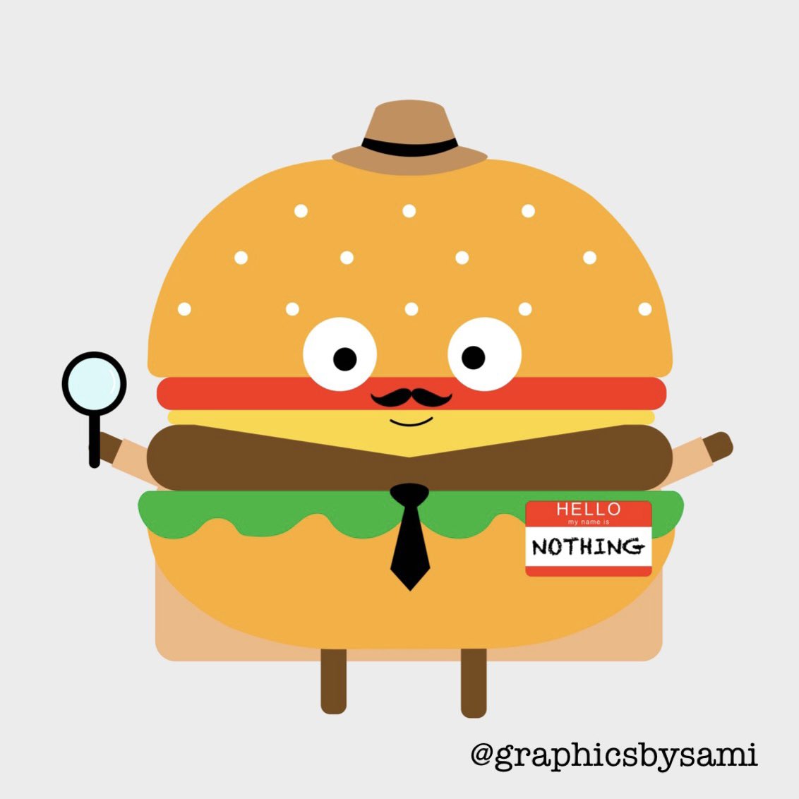 graphicsbysami's tweet photo. noth·ing·burg·er 🍔
/ˈnəTHiNGˌbərɡər/

noun INFORMAL•US
noun: nothing burger
something that is or turns out to be insignificant or lacking in substance.
P.s. had a little fun and created “Detective Nothing Burger!” Hope you guys like it! @CrimeWeeklyPod @DerrickL @steph_harlowe https://t.co/IbohRnNQ8C
