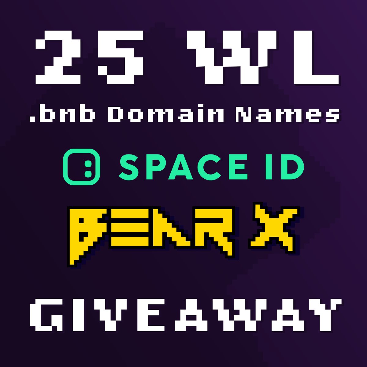 🚨BearX Labs x SPACE ID WL Giveaway!🚨

We’re giving away 25 spots in the next 24h

🎁 25 x SPACE ID Domain Name WLs

To enter:
1️⃣ Follow 
<a href="/BearX_NFT/">BearX Labs</a> &amp; <a href="/SpaceIDProtocol/">SPACE ID</a> 
2️⃣ Like, RT &amp; tag 3 friends
3️⃣ Drop your wallet address below ⬇️

#NFT #NFTCommunity #NFTGiveaway