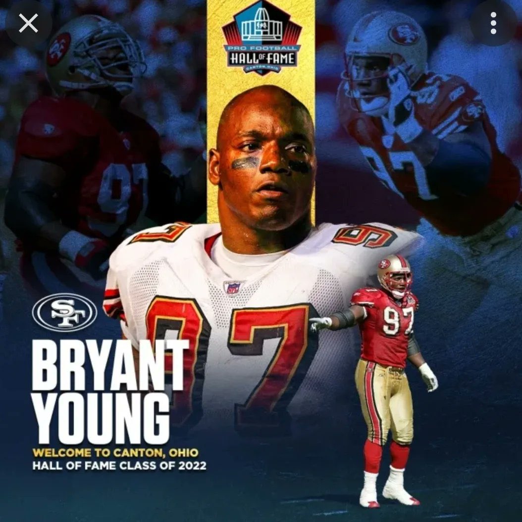 NFLAlumniNoCa's tweet photo. The NFL Alumni #NorCalChapter welcomes our very own Bryant Young (#49ers) and Cliff Branch (#Raiders) to the Pro Football Hall of Fame 2022

#NFLAlumni #2022nflhof #caringforourown 
#2022profootballhalloffame
#CliffBranch #bryantyoung @ProFootballHOF @49ers @Raiders https://t.co/4nwHyOj2bQ