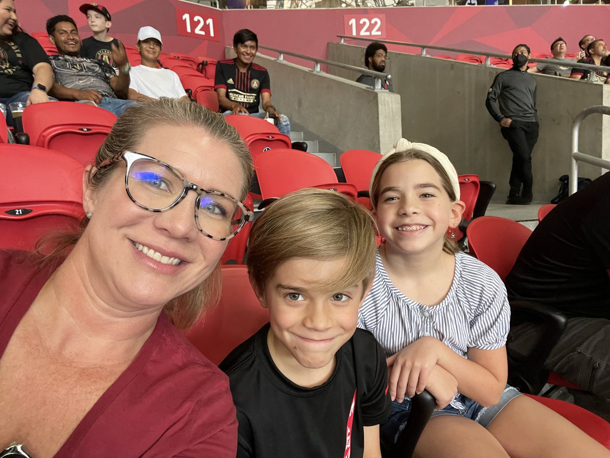 #CFAseatupgrade section 121 row 38 seats 18-21.   Family Fun day <a href="/atlantaunitedsa/">Atlanta Fire United</a>