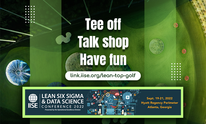 iisenet's tweet photo. #Lean6Data2022 conference attendees can sign up to join fellow process improvement gurus Sept. 20 for a night at #Topgolf โ teeing off toward giant outfield targets in a high-tech golf game while talking shop with some of the industryโs leading pros. More: https://t.co/LgJaL883Ig https://t.co/wSTLEpRY3b