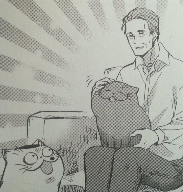 AlyssaTwriter's tweet photo. Oh no! He's cheating on you, Fukumaru! 

#amanandhiscat #manga https://t.co/VGnhLf3cLp