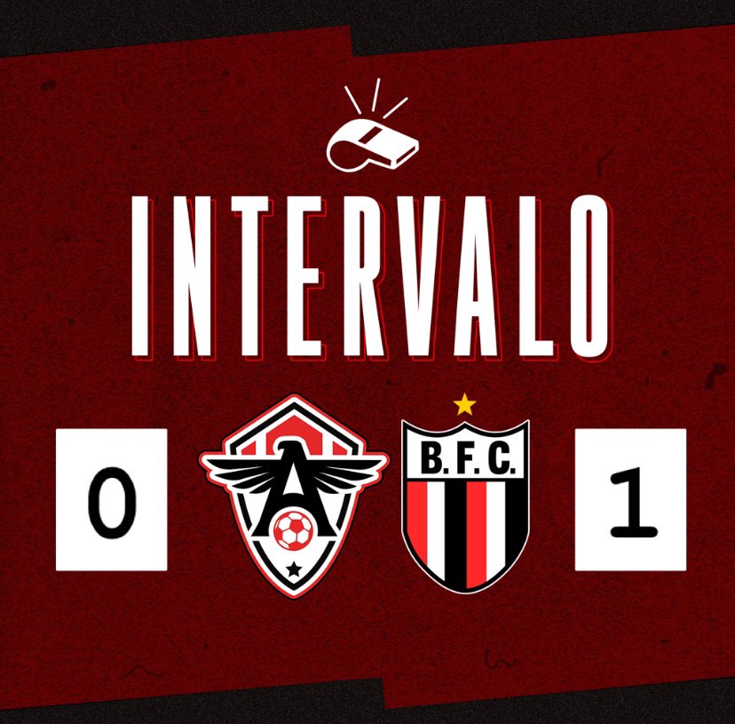 FCAtleticoce's tweet photo. FINAL DO PRIMEIRO TEMPO!
Após 45 minutos iniciais muito truncados, o Atlético vai sendo derrotado pelo Botafogo/SP pelo placar mínimo.
#ArigoollSports #AvanteÁguia #TimedaLagoa #ATCxBSP #BrasileirãoSérieC2022 #SérieC2022 https://t.co/SAAb1AiQVg