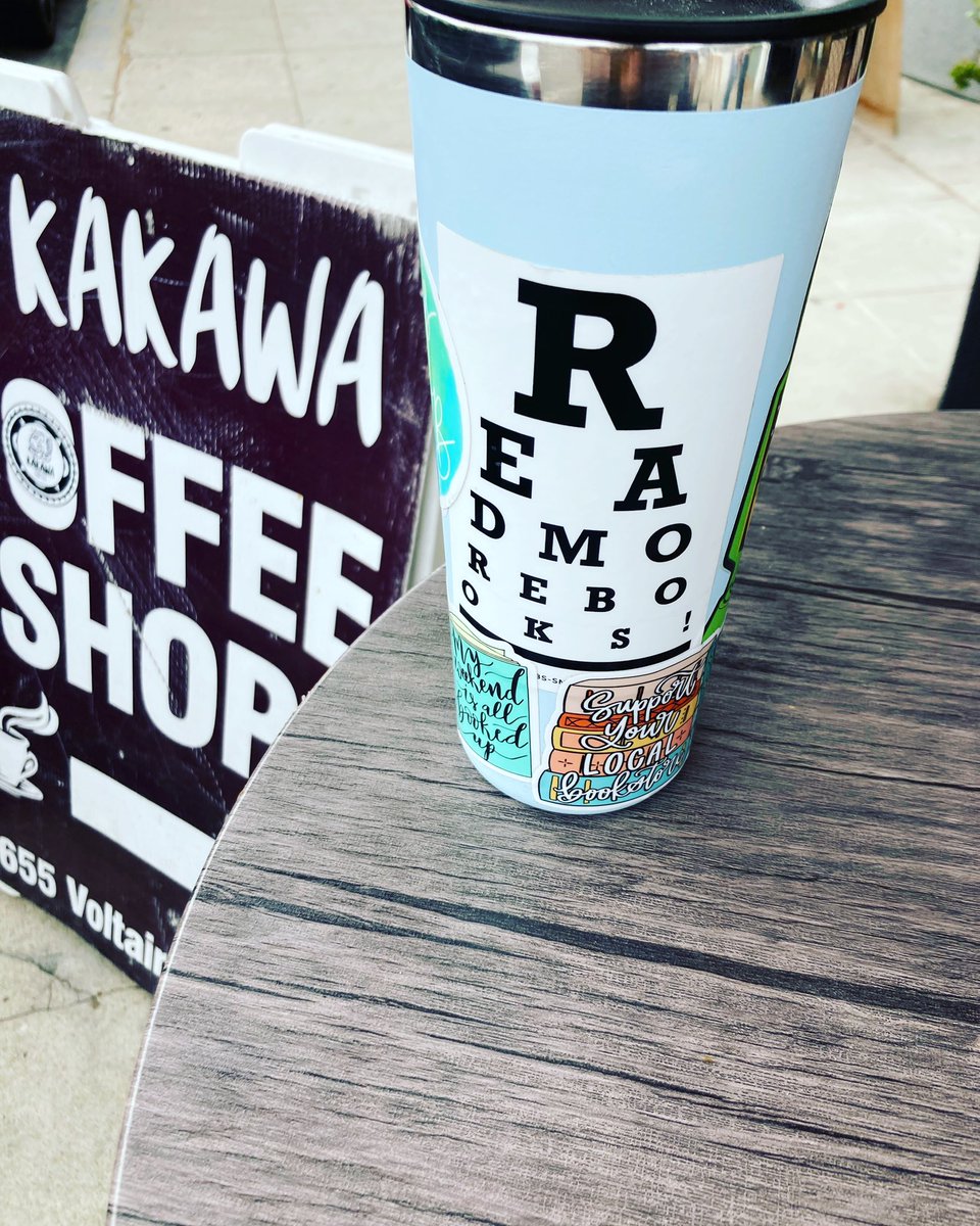RFCBookstore's tweet photo. Starting the day with:
Coffee from @kakawacoffee ✅
Supporting a local business ✅
Recommending books as my job ✅
My life is hard!
Come by @laplayabooks where I am today! #indiebookstore #coffee #supportlocalbusiness #shopsmall
#shoplocalsd https://t.co/aRudeibYXe