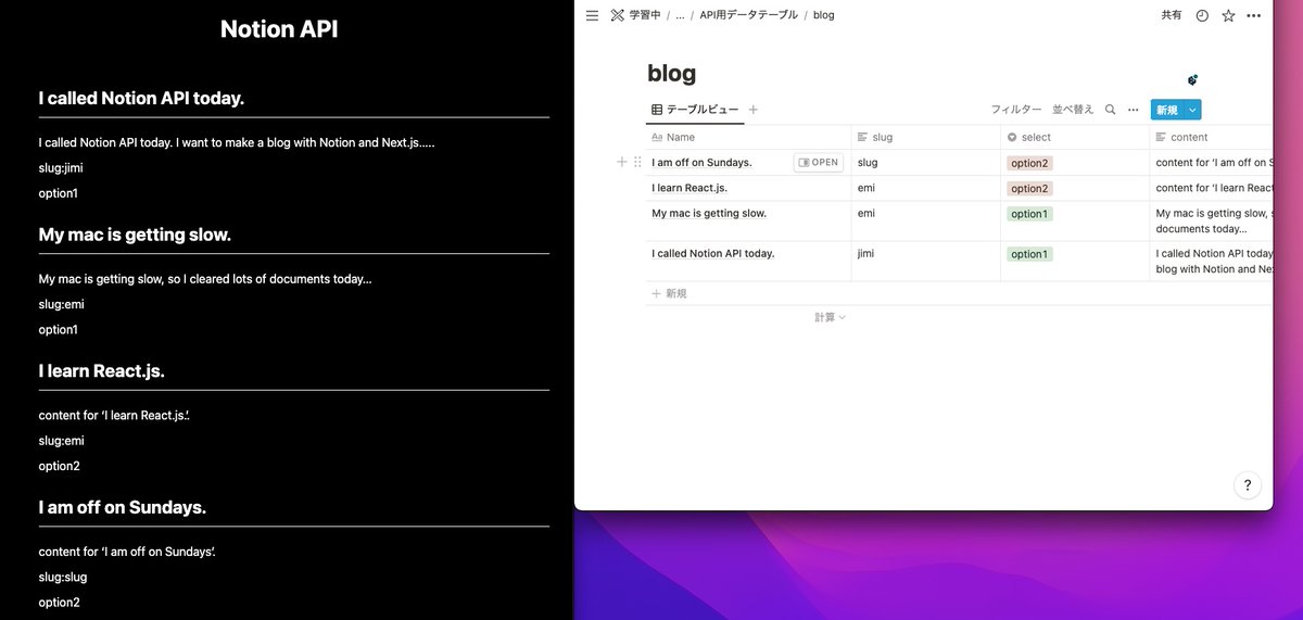 DevEmijp5's tweet photo. Called Notion API!
I like the idea to make blogs with Notion API!😍
https://t.co/pZLxdGJ3v6

#Notion #NotionAPI https://t.co/vvFu1q9ZEi