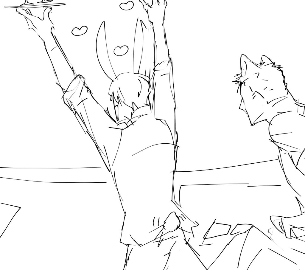 leo on Twitter "Wolf x bunny, a zosan request that i received, yall