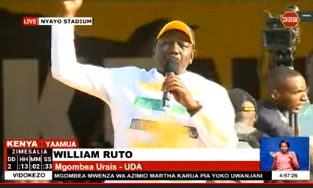 Dp Ruto- Your money will not be stolen, corruption will not eat your future, corruption will not destroy your plans. We are the only team with a plan to fight corruption, the only team that can dare fight state capture.^CO
#ThisIsKBC 
#KenyaDecides2022 
#KenyaYaamua2022