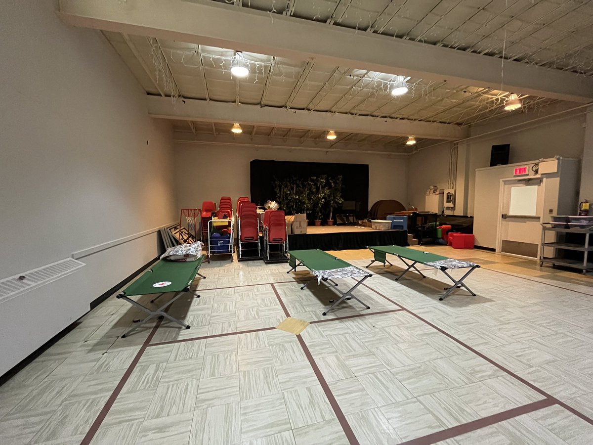 The Red Cross and Salvation Army in Grand Falls Windsor have cots setup for people stranded by wildfires. They’re also serving three meals a day to anyone who needs it