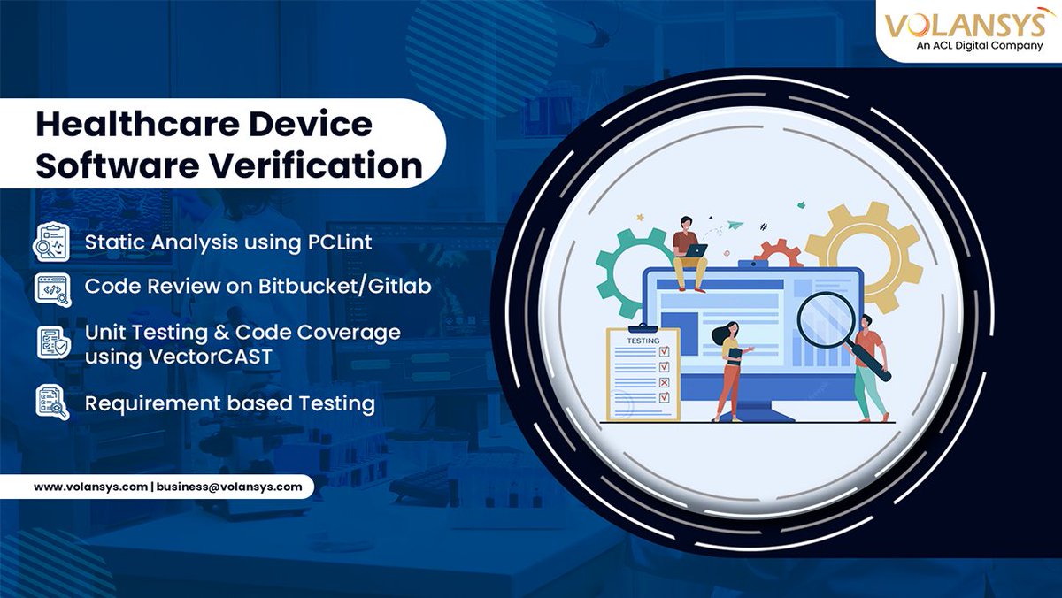 volansys's tweet image. Leverage VOLANSYS Healthcare Device Software Verification expertise to ensure high-quality #softwareverification, comply with industry standards, and reduce software failure risk of #healthcaredevices.
Read More : bit.ly/3QrtdBo 
  #healthcare