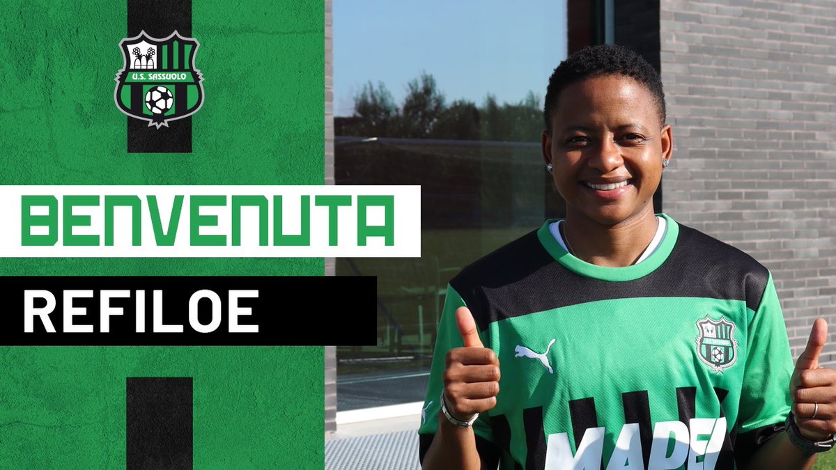 Refiloe #Jane è ufficialmente una nuova calciatrice del Sassuolo! 🤩 Benvenuta Fifi 🖤💚 @refiloejane15 👋 ✍️ Il comunicato ufficiale 🔗 bit.ly/3SvaNBO