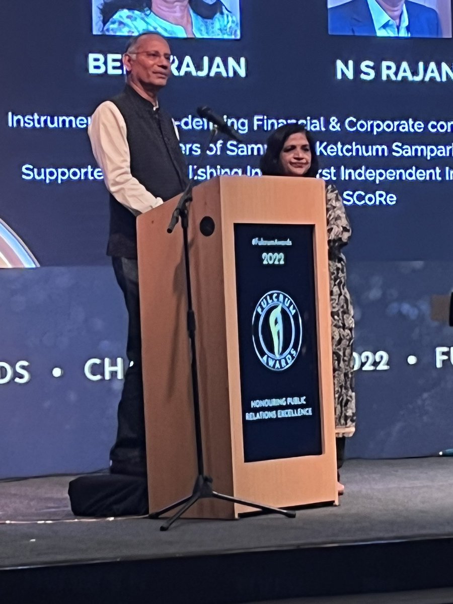 .<a href="/belarajan/">bela rajan</a> and <a href="/ns_rajan/">N S Rajan</a> , our Lifetime Achievement Awardees for #FulcrumAwards 2022 share their journey and some messages for the fraternity.